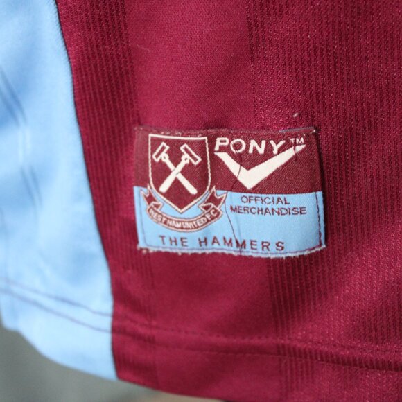 West Ham United Jersey (VTG) - 1997 Home Jersey by Pony - Men's Large - Picture 9 of 11